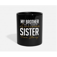 My Brother Sister Black Mugs